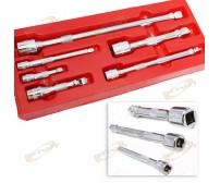 6PC 1/4" 3/8" 1/2" DR WOBBLE EXTENSION BAR SET CRV TOOL